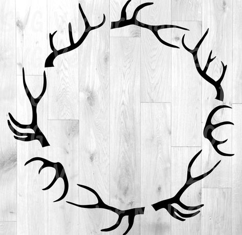 Deer Antlers SVG deer head deer clipart antler svg deer | Etsy Deer Chalkboard Art, Hunting Svg Free, Deer Svg Free, Deer Design Logo, Elk Svg, Elk Horns, Antler Svg, Deer Stencil, Elk Silhouette