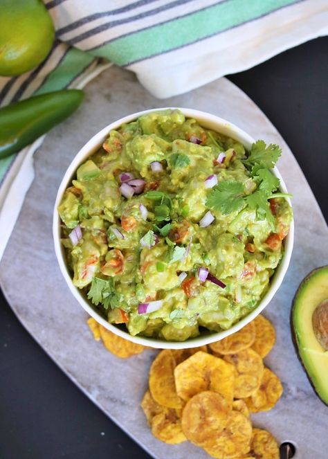 Shrimp Ceviche Guacamole  (Whole30, Paleo)    #justeatrealfood #justjessieb Paleo Ideas, Flavorful Shrimp, Chunky Guacamole, Shrimp Ceviche, Mexican Dinner Recipes, Plantain Chips, Mashed Avocado, Paleo Whole 30, Easy Dishes