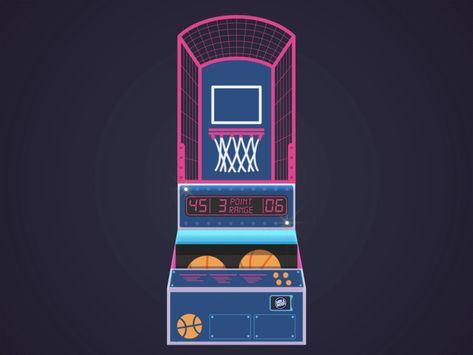 Arcade Game: Super Shot flat aftereffects points 2d play game sports basketball arcade animation ae Arcade Game Illustration, Arcade Design Graphic, Wall Arcade, Cinema Animation, Sports Presentation, April Bujo, Basketball Arcade, Basketball Arcade Games, Retro Games Poster