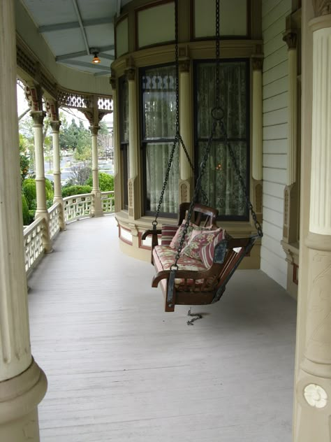 Morey Mansion Redlands Ca Victorian Porches, Victorian Porch, Porch Veranda, House With Porch, Home Porch, Wrap Around Porch, Victorian Houses, House Stairs, Victorian House