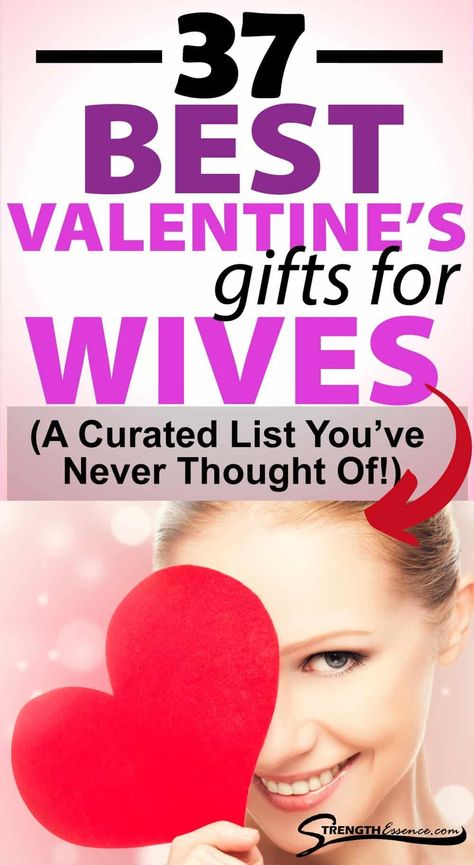 The 37 BEST Valentine gift for wife carefully curated with 2021 trends AND ALL BUDGETS! Give your wife a thoughtful, sweet, romantic, Valentines gift this year! #bestgiftforvalentinedaytowife #bestgiftforwifeonvalentine #bestvalentinedaygiftforwife #bestvalentinegiftforwife #valentinegiftideaforwife Valentine Gifts For Wife, Gift Bags For Boyfriend, Birthday Gift Ideas For Her, Best Gift For Wife, Best Valentine Gift, Valentines Gift Bags, Valentine Gift For Wife, Gift Ideas Birthday, Wife Birthday