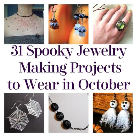 Hello, DIYers! Who else is getting excited for Halloween?! It’s a great time of year to enjoy the darker and spookier things. So why not add some elements of the season to your regular wardrobe with some Halloween themed jewelry?! Here are some ideas for accessories that you can make yourself that embody the spirit […] The post 31 Spooky Jewelry Making Projects to Wear in October appeared first on DIY Projects by Big DIY Ideas. Cheap Spooky Halloween Jewelry, Spooky Jewelry Diy, Diy Halloween Necklace, Fantasy Handmade Jewelry For Halloween, Crazy Halloween Costumes, Candy Corn Jewelry, Halloween Skull-shaped Jewelry For Jewelry Making, Halloween Jewelry Diy, Spooky Halloween Crafts