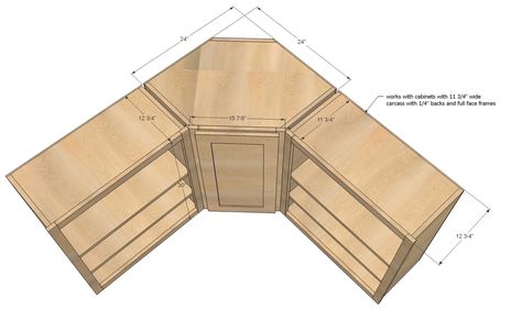 Blind Corner Cabinet Solutions, Seamless Cabinets, Corner Pantry Cabinet, Kitchen Cabinet Dimensions, Corner Cabinet Solutions, Kitchen Cabinet Plans, Blind Corner Cabinet, Corner Kitchen Cabinet, Kitchen Base Cabinets