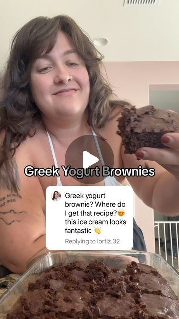 Allison on Instagram: "Greek yogurt is the perfect sub for oil/butter in all of your favorite treats! It’s one of my most under rated swaps to help keep you in a calorie deficit! Sub out the water in brownie mix for coffee/chocolate milk for a richer taste! Direct message me “finally” for the link to my recipe books! Get them for 42% off right now with code 420! #greekyogurt #healthyfood #brownies #recipe" Finally Allison Recipes, Brownie Mix With Greek Yogurt, Greek Yogurt Brownies, Brownie Mix Recipes, Cake Mix Brownies, My M, Coffee Chocolate, Recipe Books, Brownies Recipe