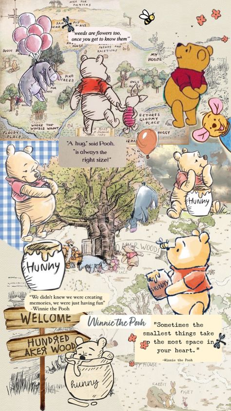 Winnie the Pooh🍯🐝🧸 #winniethepooh #winniethepoohaesthetic #poohbear #poohbearandfriends #poohbearcore #quotes #cute #aesthetic #wallpaper #piglet #roo #tigger #honey #bee #bees #vintage Quotes Cute Aesthetic, Owl Winnie The Pooh, Winnie The Pooh Background, Cute Aesthetic Wallpaper, Cute Backgrounds For Iphone, Winnie The Pooh And Friends, Quotes Cute, Winnie The Pooh Pictures, Halloween Wallpaper Cute