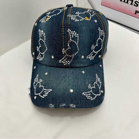 Gender: Unisex Item Type: Baseball Caps Style: Casual Material: Denim+Rhinestone Strap Type: Adjustable Hat Circumference:56~62cm Excellent Preloved Condition. All Items Come From A Smoke-Free, Pet-Free Environment. Any Question? Leave Me A Comment!! All Offer Are Welcome Thanks And Happy Poshing! Casual Adjustable Baseball Cap With Rhinestones, Adjustable Baseball Cap With Bling, Trendy Rhinestone Snapback Baseball Cap, Rhinestone Baseball Cap One Size, Denim Rhinestone, Casual Rhinestone Hat, One Size, Rhinestone Denim, Caps Style, Baseball Caps Fashion