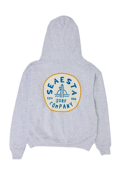 Rep Seaesta all year long with our new Seaesta Surf Co hoodie. These Seaesta Surf kids hoodies are earth conscious, featuring eco cotton and polyester fabric with a super soft feel. Designed in sunny Southern California for the kids who live to surf, eat, nap. Grey Cali Hoodie, Affordable Light Blue Hoodie With Drawstring, Cute Preppy Outfits, Outfit Trends, Cute Sweatshirts, Youth Hoodies, Cute Everyday Outfits, Preppy Outfits, Dream Clothes