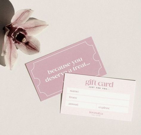 Salon Gift Voucher Design, This Package Is Happy To See You Too, Giftcard Voucher Design, Gift Card Beauty Salon, Gift Voucher Design Ideas, Gift Card Design Ideas, Facial Gift Card, Salon Gift Voucher, Tickets Design