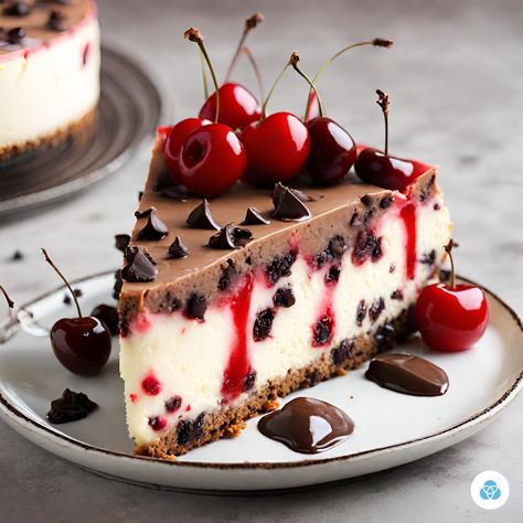 Chocolate Cherry Cheesecake Recipe with Chocolate Chips Chocolate Cherry Cheesecake, Recipe With Chocolate Chips, Cherry Cheesecake Recipe, Cherry Topping, Sales Website, Cheesecake Recipes Classic, Chocolate Chip Cheesecake, Cherry Cheesecake, Frozen Cherries