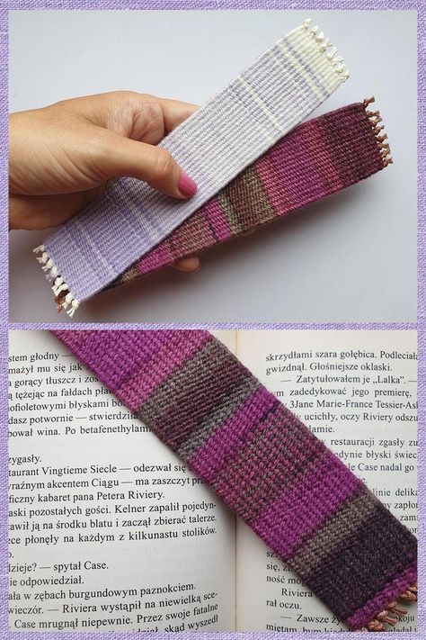 Set of two hand woven bookmarks for paper book readers | Bookmark ideas | Bookmarks handmade | Bookmark for mothers day | Woven bookmarks | Woven Bookmarks, Book Bookmark, Tapestry Loom, Woven Wall Hangings, Weaving Loom Diy, Bookmark Ideas, Weaving Loom Projects, Handmade Bookmarks, Unique Bookmark