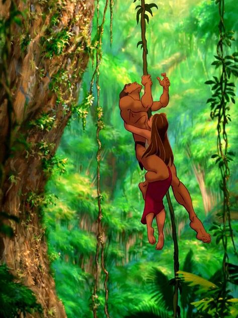 Tarzan Disney, Disney Quizzes, Tarzan And Jane, Animation Disney, Disney Paintings, Walt Disney Animation, Come With Me, Walt Disney Pictures, Old Disney