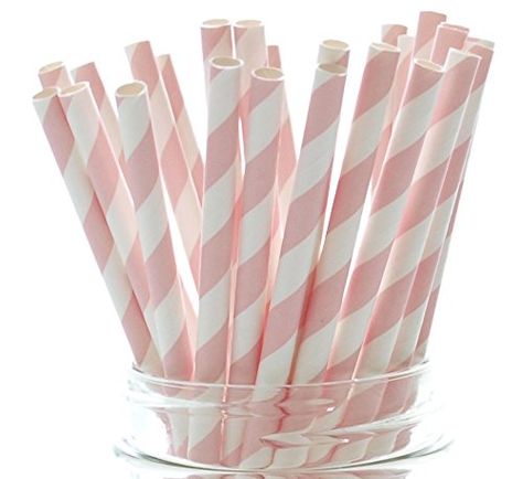 Pink Formal Paper Party Straws  25 Pack  Girl Baby Shower Straws Princess Straws Pink Striped Straws Pink Cake Pops, Wedding Straws, Cake Pop Sticks, Pop Stick, Diy Projektit, Hari Valentine, Party Straws, Pink Cotton Candy, Pink Paper