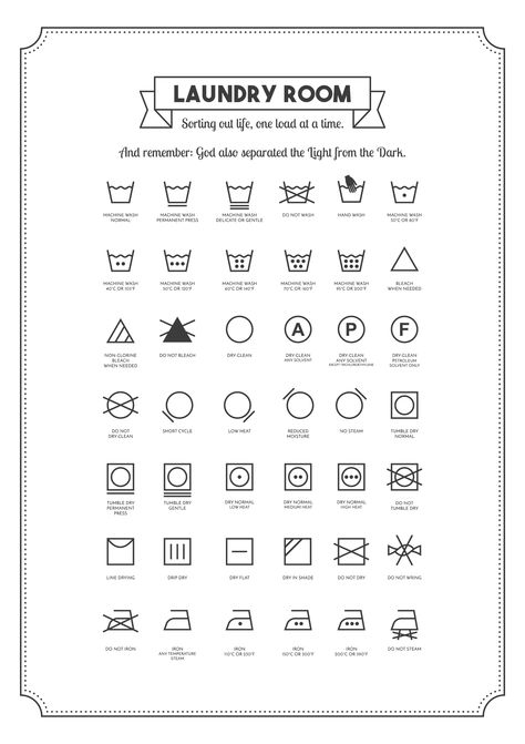 Laundry Room Rules Laundry Symbols Printable, Laundry Printables, Daily Cleaning Routine, Laundry Symbols, Routine Tips, Cleaner Recipes, Spring Cleaning Checklist, Deep Cleaning Tips, Time Life