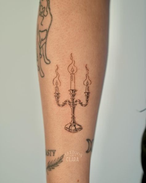 candles for E ❤️‍🔥 Candlelight Tattoo, Candle Holder Tattoo, Candle Flame Tattoo, Candle Light Tattoo, Candelabra Tattoo, Candle Tattoo Design, Victorian Candle Holders, Cup Tattoo, Candle Tattoo