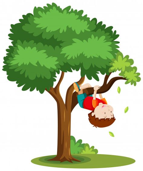 Tree Cartoon, Trees For Kids, Sleepy Animals, Kids Climbing, Summer Trees, Climb Trees, Childrens Books Illustrations, Kids Exploring, Outdoor Activities For Kids