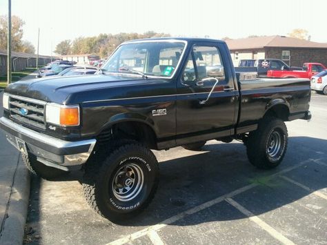 1991 Ford F-150 2 Dr XLT Lariat 4WD Standard Cab SB Bricknose Ford, F150 Build, Truck Aesthetic, Obs Ford, 1979 Ford Truck, Single Cab Trucks, Cummins Trucks, Ford Diesel, Ford Trucks F150