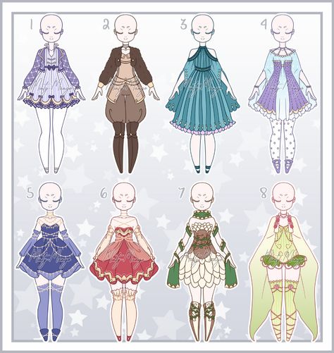 Outfit Adoptable Batch 13 - Closed by minty-mango on DeviantArt Dress Drawing Reference, Minty Mango, 귀여운 음식 그림, Clothing Sketches, Dress Design Drawing, Clothes For Dolls, Clothing Design Sketches, Drawing Anime Clothes, Dress Design Sketches