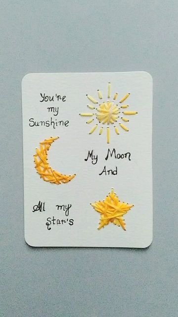 Sunshine Box Ideas, Valentine Gift Idea, You're My Sunshine, Easy Draw, Box Of Sunshine, Valentine Gift Ideas, String Crafts, Moon Gifts, Diy Valentine