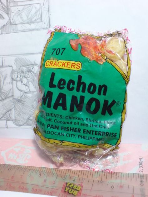 Lechon Manok snack Andoks Lechon Manok, Lechon Kawali Recipe, Lechon Manok, Lechon Paksiw Recipe, Malaysian Childhood Snacks, Crackers, Coconut Oil, Childhood Memories, Coconut