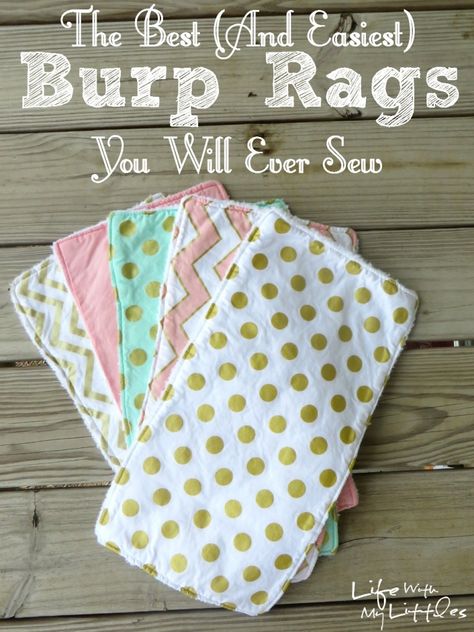 Diy Sy, Burp Rags, Sewing For Baby, Baby Sewing Projects, Beginner Sewing Projects Easy, Sew Ins, Quilt Baby, Baby Projects, Baby Gift Ideas