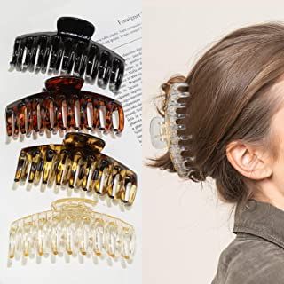 Amazon.co.uk : large hair clips for thick hair Big Hair Clips, Claw Clips For Thick Hair, Clips For Thick Hair, Amazon Hair, Makeup Hacks Beauty Secrets, Clip Hairstyles, Hair Claw Clips, Claw Hair Clips, Styling Accessories