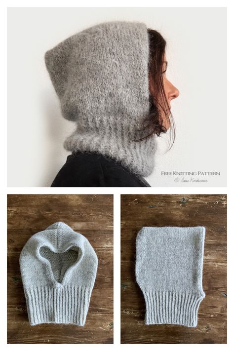 Tromsø Hoodie Free Knitting Pattern - Knitting Pattern Knit Head Scarf Pattern Free, Knit Bonnet Pattern Free, Knitted Head Scarf, Bonnet Pattern Free, Knit Balaclava, Hood Pattern, Knitted Balaclava, Fair Isles, Winter Hoodie