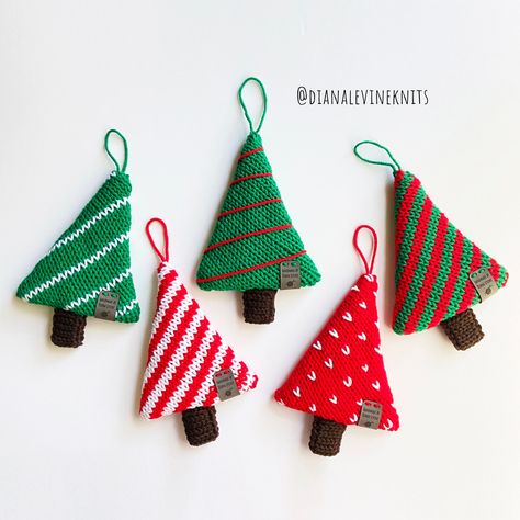 Christmas Tree Ornaments circular Knitting Machine Pattern - Etsy Australia Knitting Machine Christmas, Knit Gifts, Addi Express, Addi Knitting Machine, Needle Crochet, Circular Knitting Machine, Holiday Knits, Mattress Stitch, Christmas Stocking Pattern