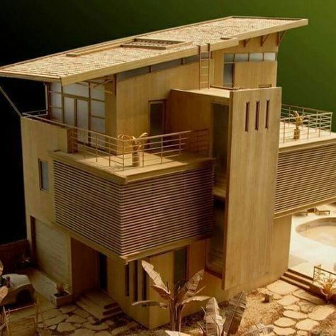 Modern Architecture Design, Architectural Model, Arch Model, Architecture Design Sketch, Architectural Models, Architecture Model House, Architecture Model Making, Architecture Concept Drawings, Modern House Plans