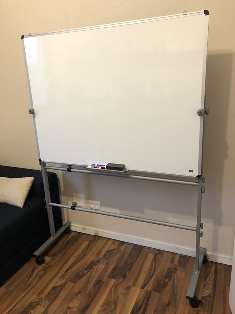 White Board In Bedroom, White Board Aesthetic, Big White Board, Rolling Whiteboard, Whiteboard Stand, Dance Nation, Kids Furniture Design, Study Desk Decor, Uni Room