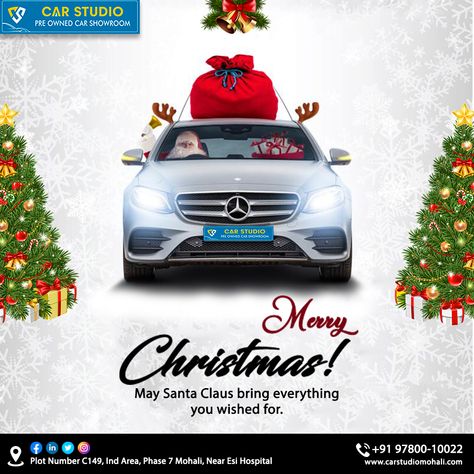 Christmas Car Ads Creative, Christmas Car Ads, Christmas Creative Ads Design, Car Studio, Christmas Promo, Business Branding Design, Merry Christmas Poster, Digital Advertising Design, Art With Meaning