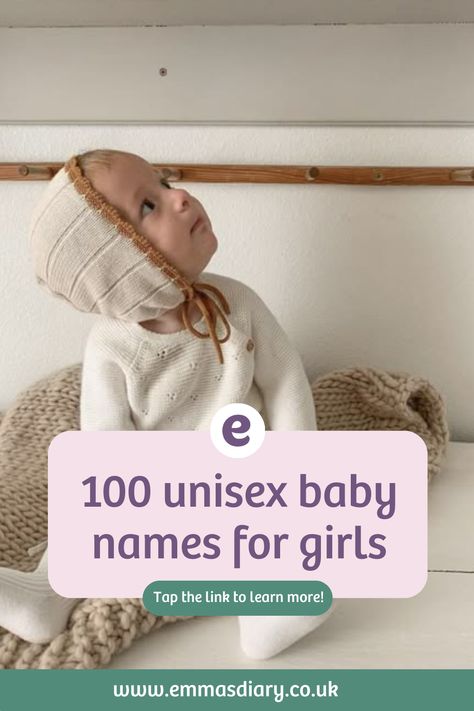 Have you considered a unisex baby name for your baby girl? Take a look at our favourites below 💗 
#babynames #babynameideas #babyboynames #babygirlnames #unisexnames #fall Baby Boy Nicknames, Names That Mean Beautiful, Baby Gender Predictor, Top Baby Girl Names, Top Baby Boy Names, Baby Name Ideas, Nick Names For Boys