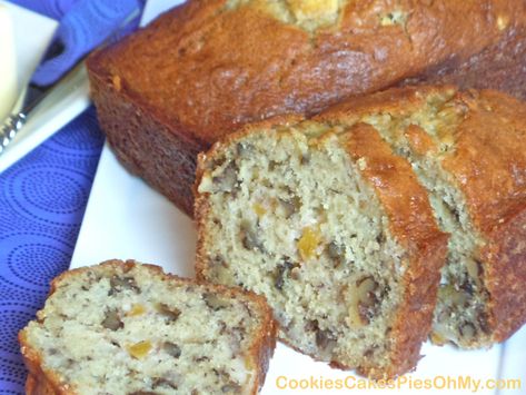 Peach Yogurt, Peach Bread, Dessert Breads, Peach Muffins, Banana Nut Bread Recipe, Frozen Peaches, Sweet Savory Recipes, Cookie Cake Pie, Homemade Bread Easy