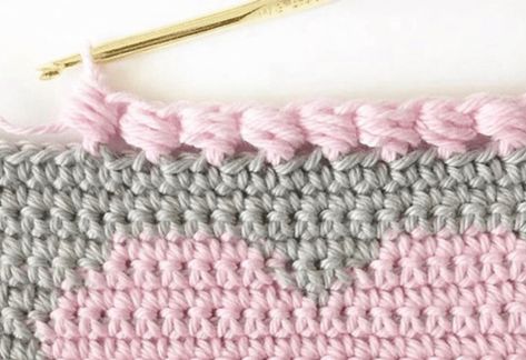 Use these seven crochet blanket borders to create the perfect finishing touch for your next crochet afghan or blanket pattern! Borders Crochet Blanket, Boarder Crochet For Blankets, Crochet Blanket Finishing Edge, Crochet Afghan Borders Easy, One Row Crochet Border, Borders For Chunky Blankets, Simple Blanket Border Crochet, Crochet Stitches For Borders, Adding Border To Crochet Blanket