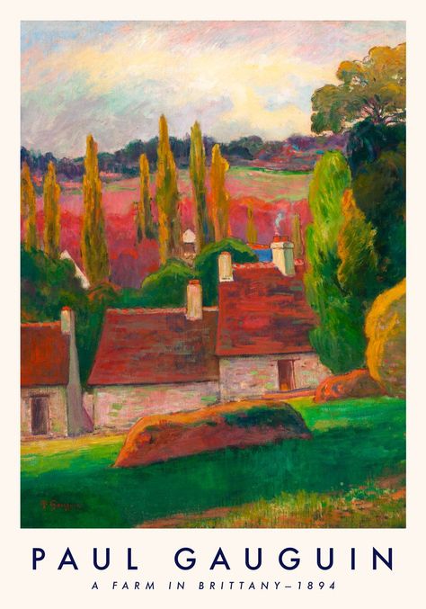 Colorful Landscape Paintings, Impressionist Artists, Hur Man Målar, Paul Cezanne, Paul Gauguin, Post Impressionism, Paul Klee, The Kiss, Post Impressionists