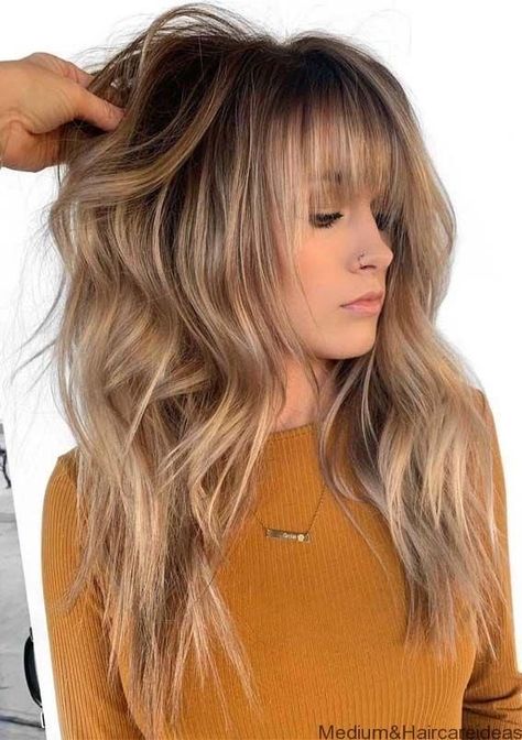 Long Balayage, Long Hair With Bangs, Haircuts For Long Hair, Hair Color Balayage, Haircuts With Bangs, Hair Envy, Ombre Hair, Balayage Hair, Hairstyles With Bangs