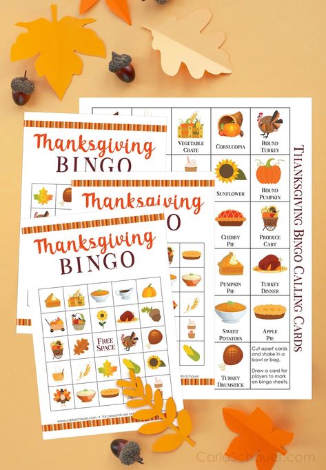 Play Thanksgiving bingo with friends and family. Get the free printable Thanksgiving bingo cards at carlaschauer.com Thanksgiving Bingo Printable Free, Bingo Printable Free, Fun Thanksgiving Games, Free Printable Bingo Cards, Thanksgiving Vegetables, Free Printable Thanksgiving, Thanksgiving Bingo, How To Make Letters, Free Thanksgiving Printables