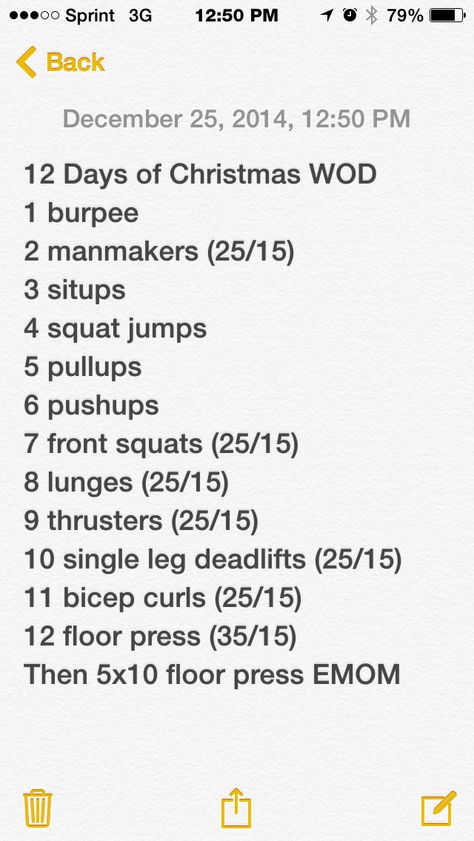 12 Days Of Christmas Wod Crossfit, Christmas Crossfit Workout, New Year’s Eve Workout Crossfit, 20 Min Wod Crossfit, New Years Day Wod Crossfit, Crossfit Workouts At Home, Crossfit At Home, Holiday Workout, Wod Workout