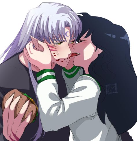 Inuyasha Love, Phantom Comics, Inuyasha Fan Art, Blue Eyed Girls, Kagome Higurashi, Struggle Is Real, Anime Ships, Inuyasha, Visual Artist