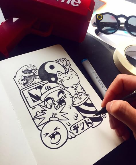 Vexx Drawings, Vexx Doodles, Doodles Sketchbooks, Doodle Art Letters, Doodle Art For Beginners, Arte Doodle, Graffiti Doodles, Art Sketches Doodles, Doodle Art Journals