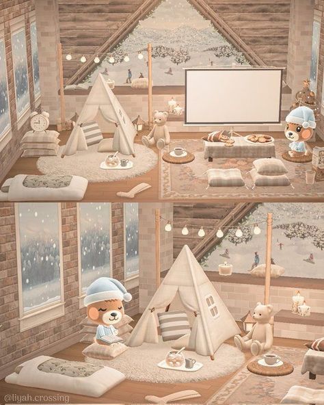 Acnh Room Design, Acnh Cottagecore House, Animal Crossing Aesthetic, Cottagecore Ideas, Cottagecore Animal Crossing, Cottagecore House, Acnh Cottagecore, Animal Crossing 3ds, Happy Home Designer