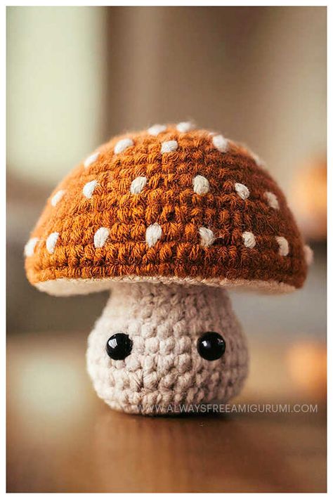 Amigurumi Crochet Mushroom Wildlings Free Pattern Mini Mushroom Amigurumi Free Pattern, Crochet Mushroom Pattern Free Tutorials, Free Crochet Patterns For Mushrooms, Amigurumi Free Pattern Mushroom, Mushroom Amigurumi Pattern, Cute Mushroom Crochet Pattern Free, Magical Crochet Patterns, Cute Fall Crochet Patterns Free, Tiny Mushroom Crochet Pattern Free