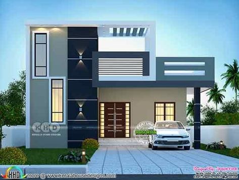 Single Floor House Design, 2bhk House Plan, House Outer Design, Small House Elevation, House Roof Design, Small House Front Design, House Balcony Design, Two Story House, Modern Small House Design