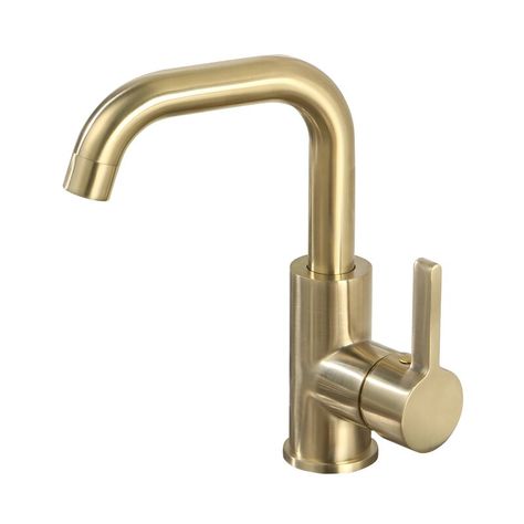 YZZY Single Hole Bathroom Faucet & Reviews | Wayfair.ca Faucet Design, Single Handle Bathroom Faucet, Single Hole Bathroom Faucet, Gold Bathroom, Delta Faucets, Single Hole Faucet, Lavatory Faucet, Faucet Handles, Lotion Dispenser