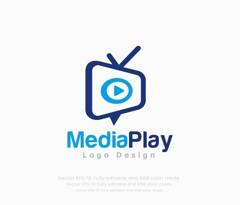 Vector a logo for media play logo design | Premium Vector #Freepik #vector #multimedia-logo #business-logo #media-logo #logo-templates Media Logo Ideas, Media Company Logo Design, Play Logo Design, Play Logo, Mass Media, Media Logo, Company Logo Design, Logo Business, A Logo