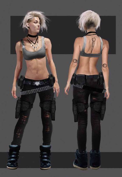 Cyberpunk Girl Design By Fabio Cacciola Cyberpunk Mode, Rebecca Chambers, Art Cyberpunk, Cyberpunk Girl, Female Character Concept, Cyberpunk Fashion, Cyberpunk Character, Estilo Punk, Cyberpunk Art