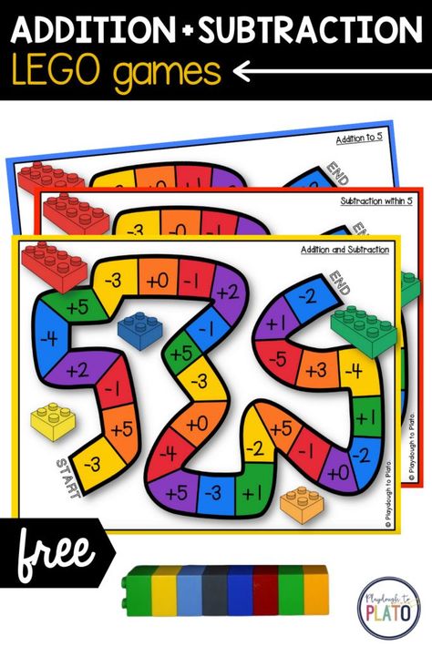 Lego Addition And Subtraction, Adding And Subtracting Preschool, Lego Math Activities 2nd Grade, Lego Math First Grade, Lego Math Games, Year 2 Addition And Subtraction, Lego Math Kindergarten, Kindergarten Addition And Subtraction Activities, Subtraction Activities Grade 1