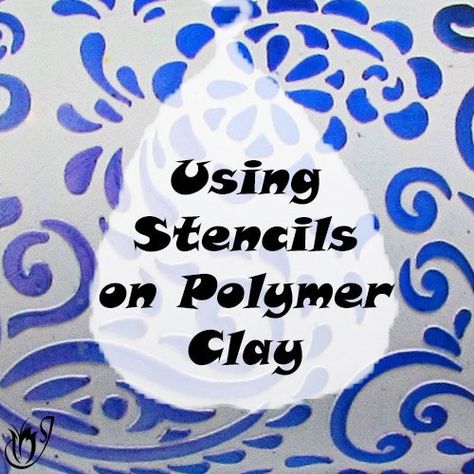 Click here to find out how to use Stencils on Polymer Clay Clay Stencils Ideas, Polymer Clay Stencils, Stencil Tutorial, Clay Tips, Using Stencils, Clay Items, Polymer Clay Ornaments, Polymer Clay Jewelry Tutorials, Clay Stuff