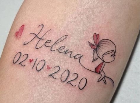 Los tatuajes de nombres de hijos son una manera de demostrar tu amor por ellos diferente y original. Este tipo... Tattoo Hijos, Tattoo Nombres, Grandchildren Tattoos, Kid Name Tattoo, Remembrance Tattoos, Harley Quinn Quotes, Arrow Tattoo, R Tattoo, Name Tattoo Designs