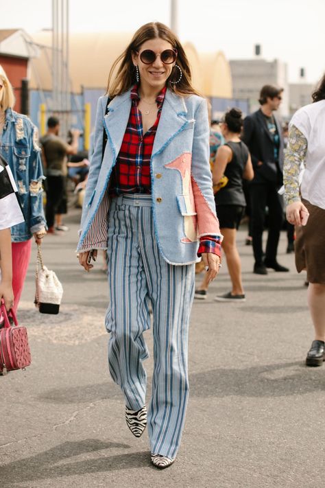 Mismatch Day, Matchy Outfit, Hope Fashion, New York Fashion Week Street Style, The Best Street Style, Style Looks, Best Street Style, Spring Street Style, American Fashion