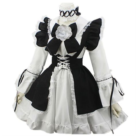 Hogwarts Sweater, Maid Outfit Anime, Swimsuit Cosplay, Outfit Anime, Dress Apron, Cowgirl Costume, Frilly Dresses, Maid Outfit, Kawaii Fashion Outfits